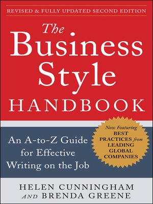 cover image of The Business Style Handbook